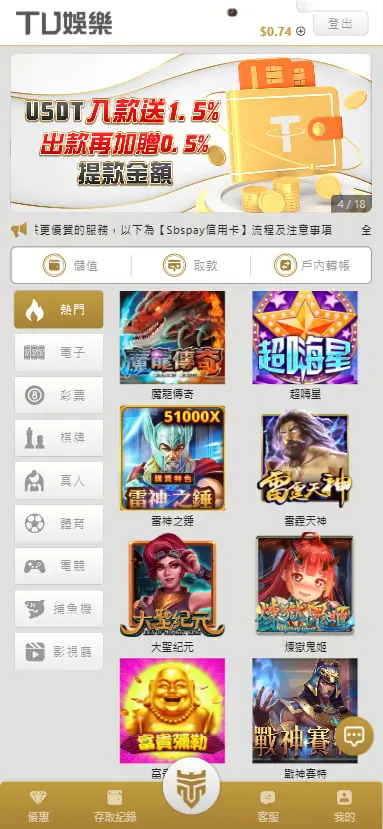 線上老虎機遊戲最全面就在TU娛樂城